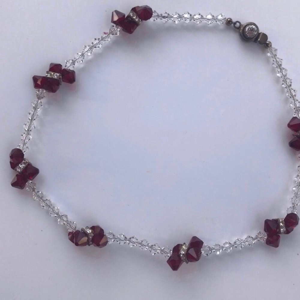 Austrian Crystal Necklace, handmade in Europe